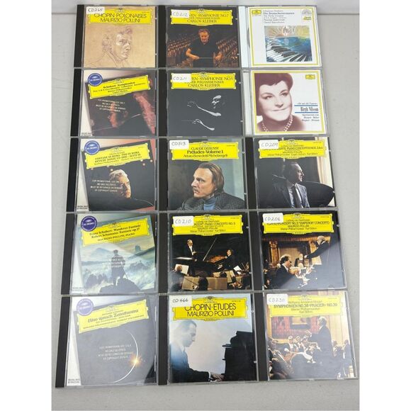 No Brand Other - Vintage 1970s Lot Of 15 Classical Music Album CDs from DGG Deutsche Grammophon C